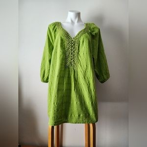 Liz & Co bright green top size 0x / 16W